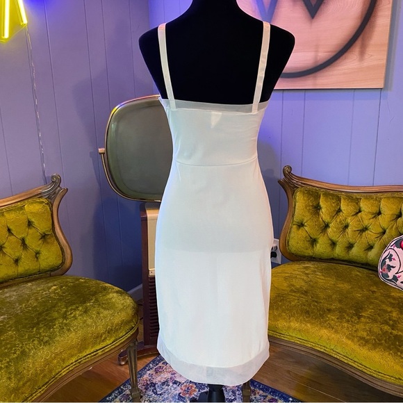 Vintage 60s Aristocraft by Superior Pastel Blue Sheer Nylon Lingerie Slip Dress - Picture 6 of 8